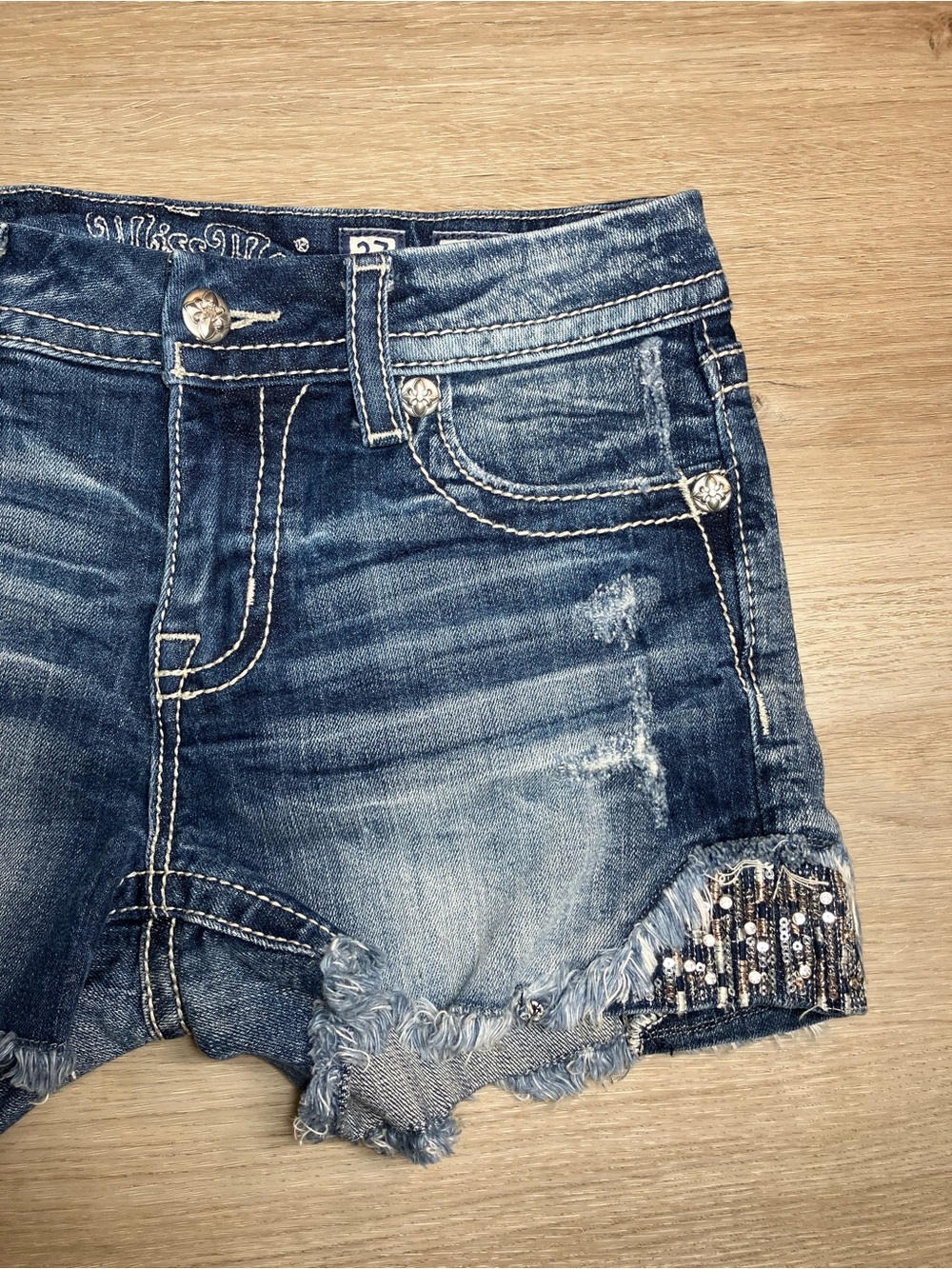 Miss Me denim short size 27 - Picture 3 of 9